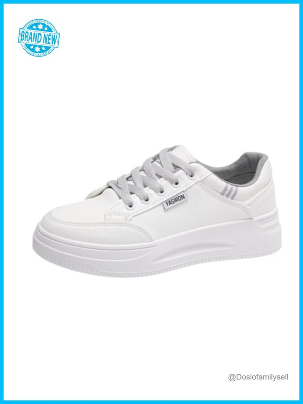 Women's Platform Sneakers Low Top Lace Up Comfortable Walking Shoes